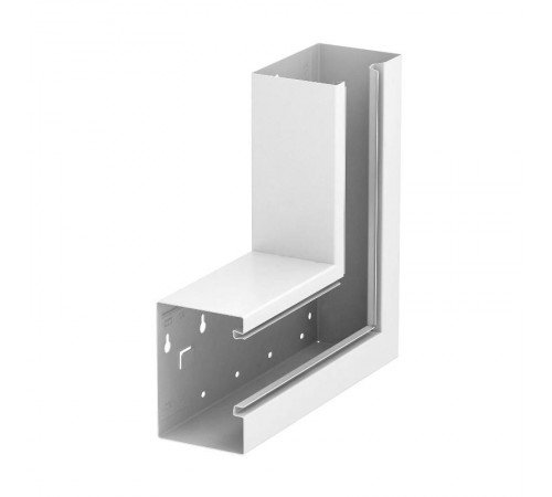 Плоский угол кабельного канала Rapid 80 90x130 мм (сталь,белый) (GS-AFS90130RW)  6277520  OBO Bettermann