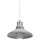 Светильник подвесной PL4 GR/SN металл, E27, max 60W, d203 мм, шагрень серый/сатин никель  Б0037448  ЭРА