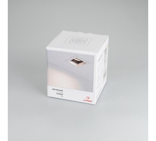 Светильник CL-KARDAN-S102x102-9W Warm (WH, 38 deg)  024137  Arlight