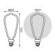 Лампа светодиодная LED Filament Bulbless ST64 Milky E27 4W 330lm 2700K 64*165mm 1/10/100  1005802104  Gauss