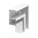 Плоский угол кабельного канала Rapid 80 90x170 мм (сталь,белый) (GS-DFF90170RW)  6278330  OBO Bettermann