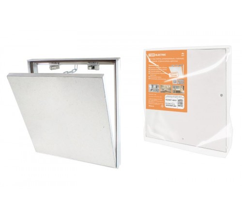 Люк под плитку, алюминиевый, съемный, нажимной, ограничитель-цепочка, 200х400,  SQ1807-0602  TDM