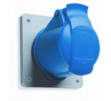 Розетка панельная с прямым унифицированным фланцем 216RU6, 16A, 2P+E, IP44, 6ч  2CMA193170R1000  ABB