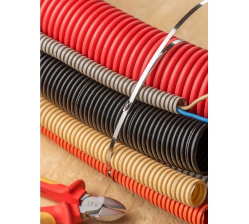 Хомут AISI 304 из нержавеющей стали, 4.6x680 (100 шт.) FlexLock PROximaplc-fl-tss-304-4.6x680EKF