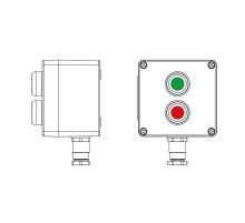 Взрывозащищенный пост управления из полиэстера CPE-P-03-(1xP1G(11)-1xP1R(11))-1xKH2MHK(C)1Ex d e IIC Т5 Gb / Ex tb IIIC T95°C DbIP66/КЗ  2231.031.22.