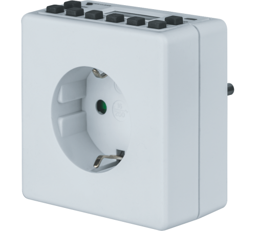 Таймер 61 556 NTR-E-S02-WH розет. электрон. 61556 Navigator