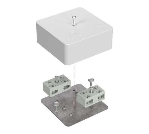 Коробка огнестойкая распределительная для кабель-канала 40-0450-FR6.0-4-4-Р Е15-Е60 75х75х30 IP42 разветвительная 40-0450-FR6.0-4-4-Р  Промрукав