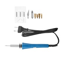 Набор паяльник-выжигатель (6 насадок) 220 V/30 Вт  12-0183  REXANT