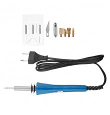 Набор паяльник-выжигатель (6 насадок) 220 V/30 Вт  12-0183  REXANT
