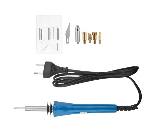 Набор паяльник-выжигатель (6 насадок) 220 V/30 Вт  12-0183  REXANT