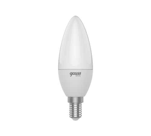 Лампа светодиодная   Basic Свеча 5,5W 400lm 3000K E14 (3 лампы в упаковке) LED 1/40  1033116K  Gauss