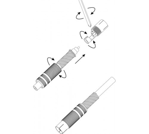 Разъем   R-TV02 гнездо TV c пружиной никель  Б0048303  ЭРА