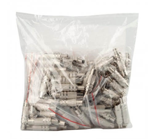 Разъем   R-TV02 гнездо TV c пружиной никель  Б0048303  ЭРА