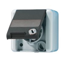 Штепсельная розетка SCHUKO с замочным механизмом для накладного монтажа IP44  820NAWSL  Jung