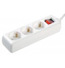 Удлинитель У03К-выкл. 3 места 2Р+PЕ/1,5 метра 3х1мм2 16А/250  WYP10-16-03-01-ZK-17  IEK