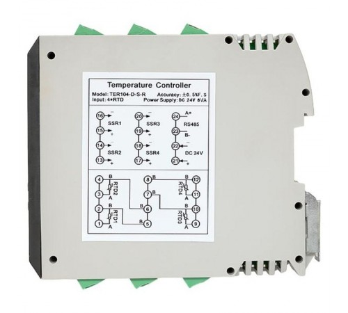 Измеритель-регулятор температуры  TER104-D-S-R   EKF