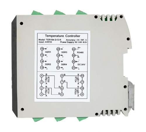 Измеритель-регулятор температуры  TER104-D-S-R   EKF