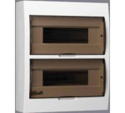 Корпус пластиковый навесной 24 модуля, IP41, ЩРН-П-24  31013DEK  DEKraft