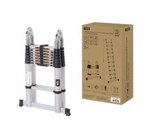 Стремянка телескопическая алюминиевая СТ-10, 10 ступеней h=3200 мм, "Алмаз"  SQ1028-0402  TDM