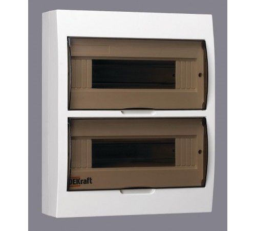 Корпус пластиковый навесной 24 модуля, IP41, ЩРН-П-24  31013DEK  DEKraft