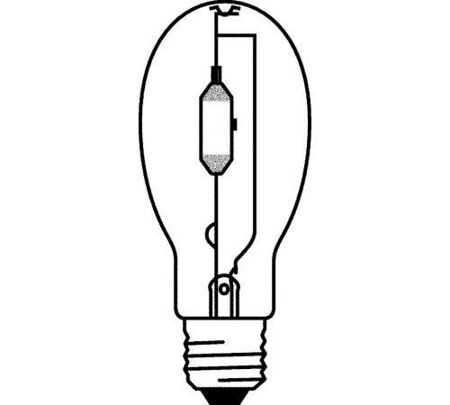 Лампа металлогалогенная  МГЛ 440Вт E40 "эллипс" прозрачная нейт. х-б 4000К 125В (кварц) HQI-E 400W/N E40 12X1 CLEAR  4058075039780  Osram