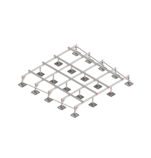 Опорная конструкция для установки оборудования TECHNORAPTOR STEELFOOT 3500х3500  KM-TR-STF-SSEI-3500-3500  КМ - профиль