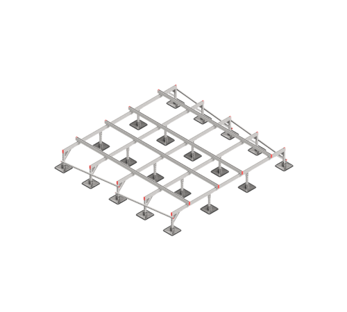 Опорная конструкция для установки оборудования TECHNORAPTOR STEELFOOT 3500х3500 HD  KM-TR-STF-SSEI-3500-3500 HD  КМ - профиль