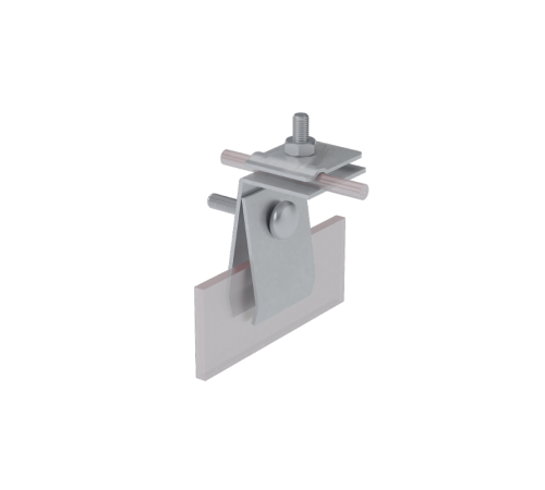 Фальцевый держатель H70 мм для прутка  5-10 мм CU  FD-H70-D5-10 CU  КМ-профиль