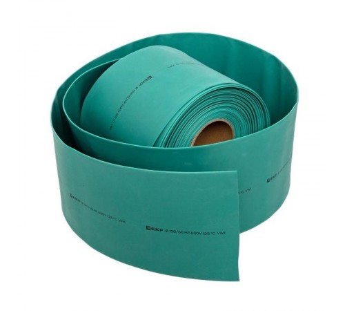 Термоусаживаемая трубка ТУТ нг 120/60 зелёная рулон PROxima  tut-120-j  EKF