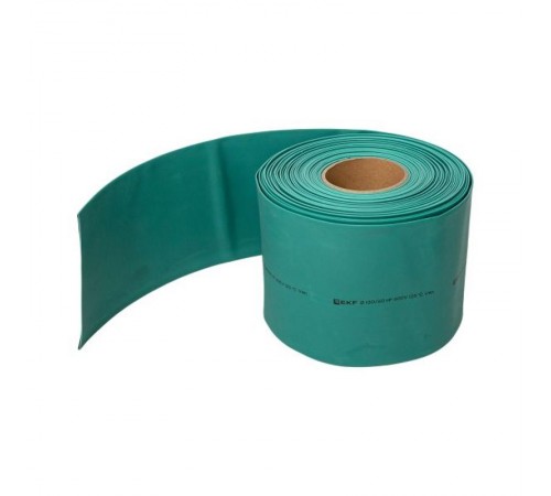 Термоусаживаемая трубка ТУТ нг 120/60 зелёная рулон PROxima  tut-120-j  EKF