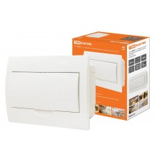 Бокс пластиковый встраиваемый ЩРВ-П-12 модулей с белой крышкой, навесной, пластик IP41 TDM  SQ0904-0004  TDM