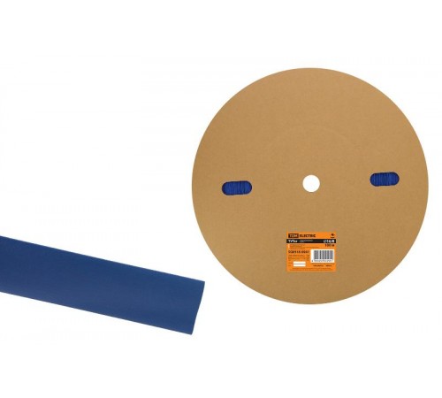 Термоусаживаемая трубка ТУТнг 16/8 синяя (100 м/ролл)   SQ0518-0041  TDM