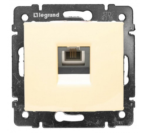 Valena Сл. КостьDIY Розетка телефонная RJ11  695622  Legrand