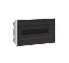 Щиток 18 мод встраиваемый для полых стен FRAME, белый, с тонированной  дверцей, с 2 шинами PEN на 8 и 10 отв.  F18B3WD  DKC