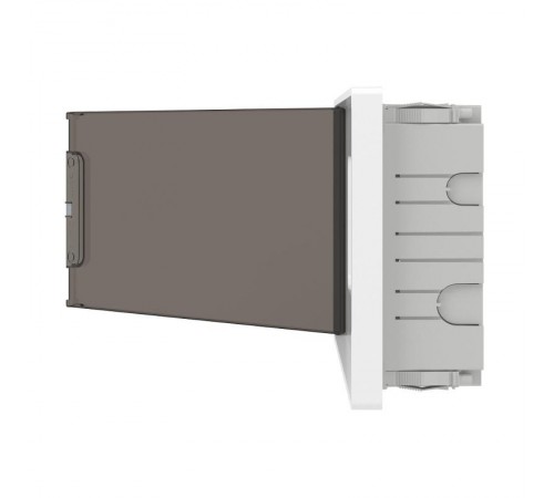 Щиток 18 мод встраиваемый для полых стен FRAME, белый, с тонированной  дверцей, с 2 шинами PEN на 8 и 10 отв.  F18B3WD  DKC