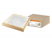 Светильник для ЖКХ невлагозащищенный декоративный под лампу НПБ 02-3х40-111 УХЛ4 "Киото-2" сосна 3х40 Вт IP20 (435х435х75) TDM  SQ0303-0407  TDM