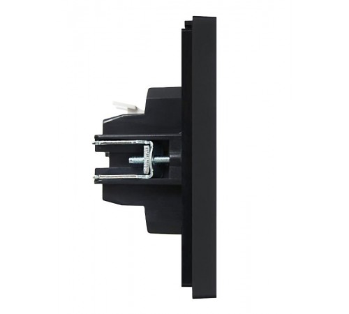 FORTE&PIANO Выключатель 2-клавишный 10А FP105 черный  FP-V20-0-10-1-K02  IEK