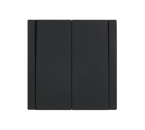 FORTE&PIANO Выключатель 2-клавишный 10А FP105 черный  FP-V20-0-10-1-K02  IEK