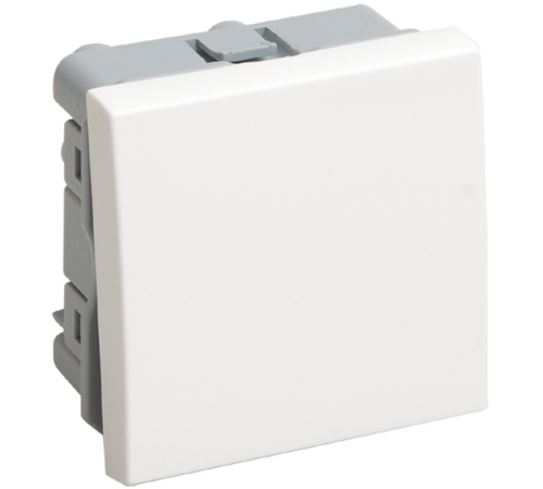 Выключатель проходной (переключатель) одноклавишный на 2 модуля. ВК4-21-00-П  CKK-40D-PO2-K01  IEK