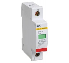 Ограничитель импульсного перенапряжения ОПС1-B 1Р In=30kA Un=400B Im=60kA  MOP20-1-B  IEK