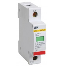 Ограничитель импульсного перенапряжения ОПС1-B 1Р In=30kA Un=400B Im=60kA  MOP20-1-B  IEK