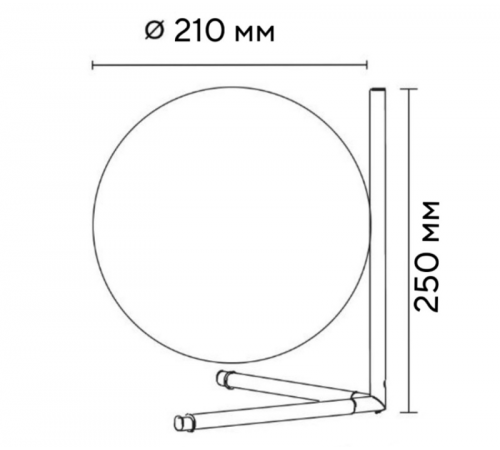 Светильник светодиодный BBLSTND/D E27 GL  1904000040  Световые Технологии