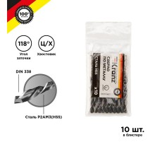 Сверло по металлу 6,0 мм HSS (10 шт. в упаковке) DIN 338  KR-91-0621  Kranz