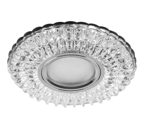 Светильник встраиваемый с белой LED подсветкой CD937 потолочный MR16 G5.3 прозрачный  29470  Feron