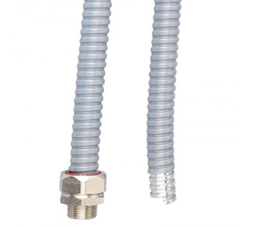 Металлорукав DN 26мм в ПВХ изоляции в оплетке из оцинкованной стали, Dвн 26,5 мм, Dнар 31,5, 25 м (замена на 6071TX-032)  6071T-032  DKC