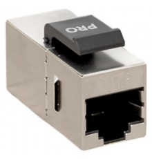 Адаптер проходной TERACOM PRO Cat.6 экранированный RJ45-RJ45 тип Keystone  TRP-INLC-KSTN-6FTP  EKF