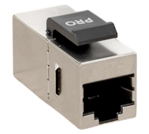 Адаптер проходной TERACOM PRO Cat.6 экранированный RJ45-RJ45 тип Keystone  TRP-INLC-KSTN-6FTP  EKF