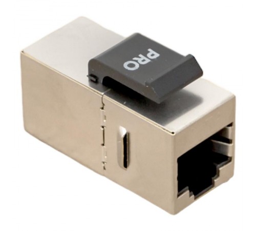 Адаптер проходной TERACOM PRO Cat.6 экранированный RJ45-RJ45 тип Keystone  TRP-INLC-KSTN-6FTP  EKF