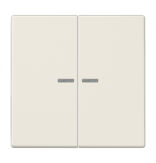 Клавиша для KNX кнопки, 2 группы, с окошком; дюропласт; слоновая кость  LS102KO5  Jung
