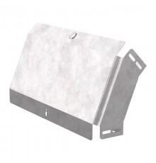 Угол вертикальный внешний 45 градусов с крышкой Стандарт 400х80   PR16.0575  Промрукав